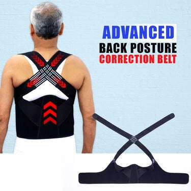 Posture Corrector Free Size Designed to provide exceptional Back Straight And Shoulder Support Belt