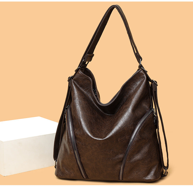 Fashionable Large-Capacity Casual Handbag Shoulder Bag And Crossbody Backpack