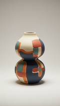 Sculpted Ceramic Ripple Vase